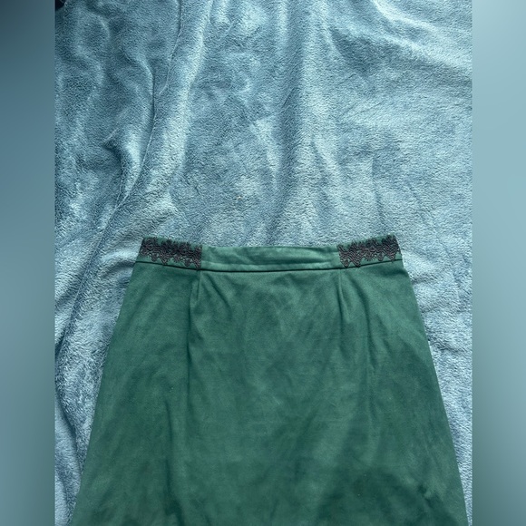 Naf Naf skirt green velvet - Picture 1 of 4